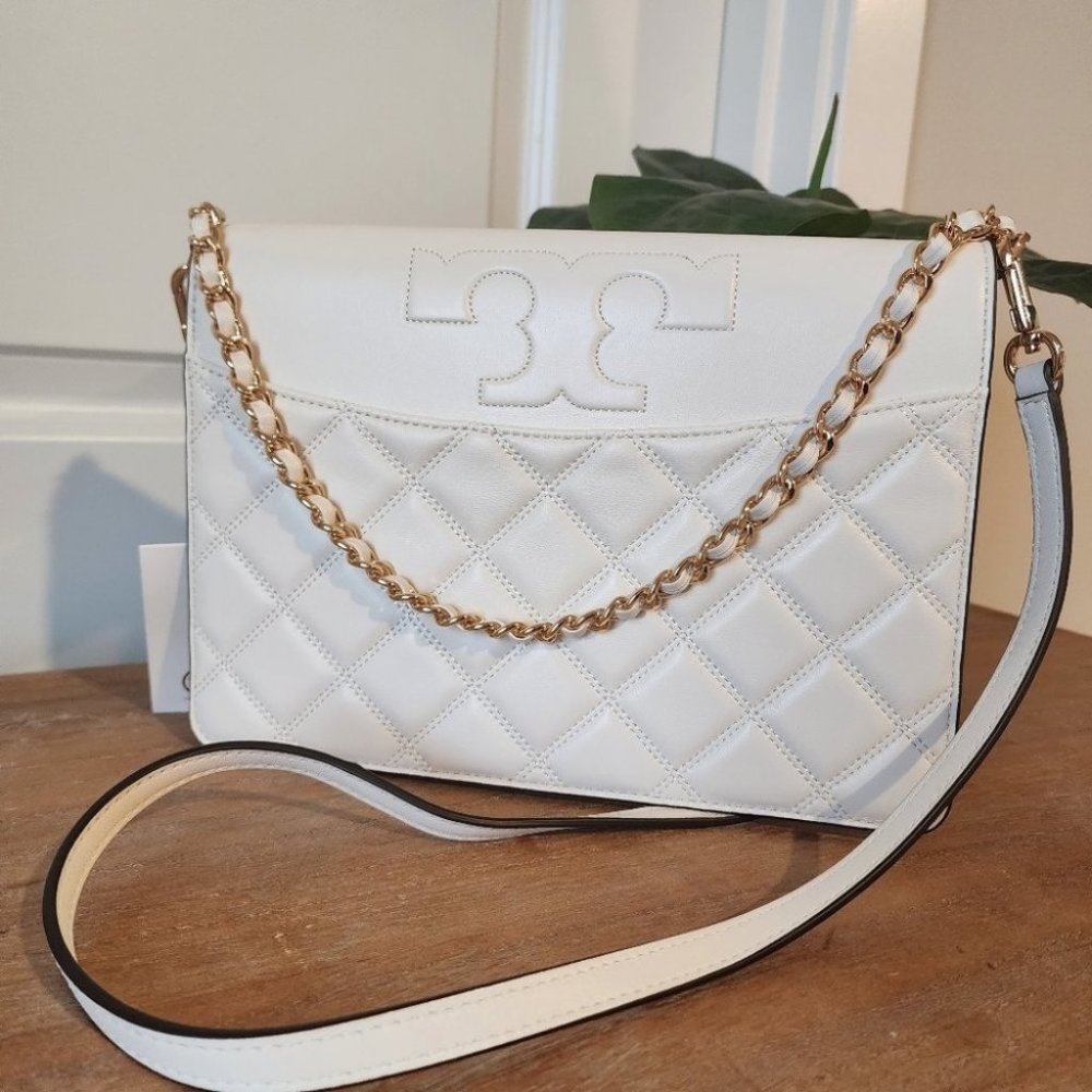 NWT! TORY BURCH Savannah cream ivory Crossbody Purse
